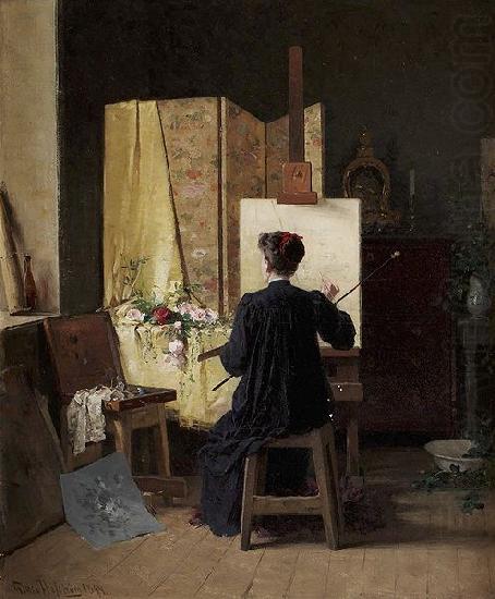 In the studio, Gillis Hafstrom